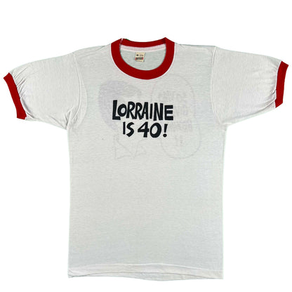 80s Lorraine is 40! Ringer Tee- S