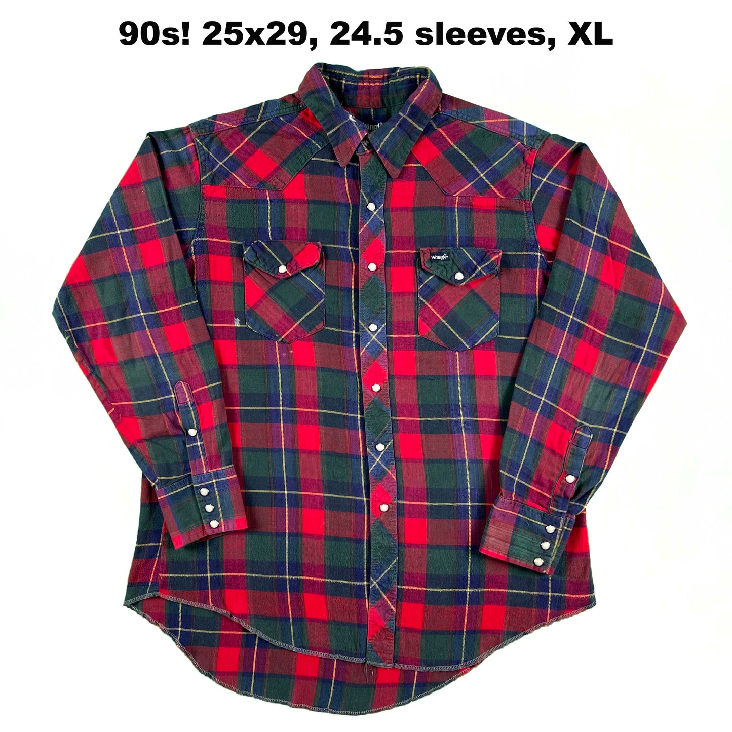 Vintage 100% Cotton Wrangler Western Flannels- SELECT SHIRT