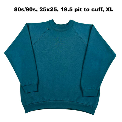 Vintage Blank Green Sweatshirts- SELECT SWEAT