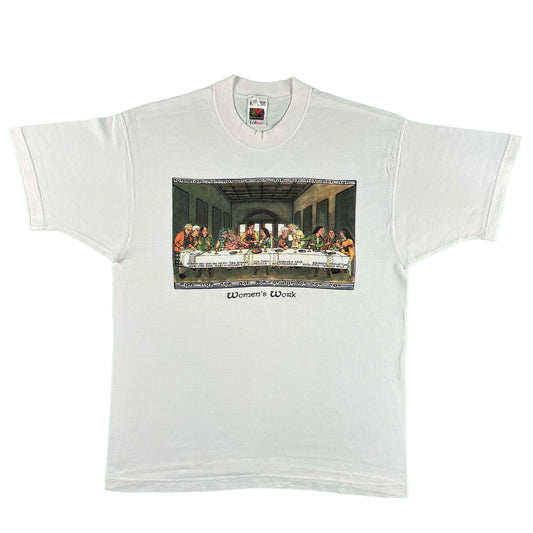 90s Women's Work Last Supper Tee- L
