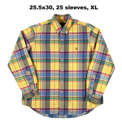 Vintage Ralph Lauren 100% Cotton Button Up Shirts- SELECT SHIRT
