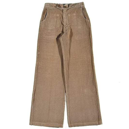 70s Wide Leg Corduroy Flares- 28x31