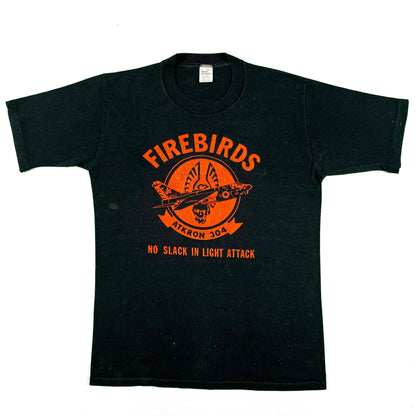 80s Black & Orange Firebirds Tee- M