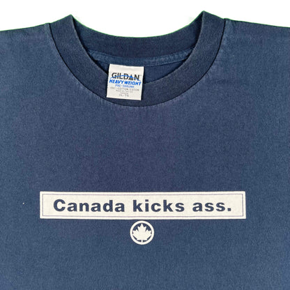 90s Canada Kicks Ass Tee- XL