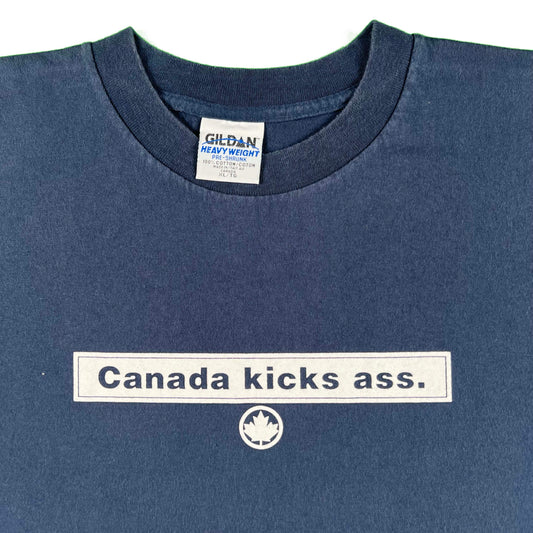 90s Canada Kicks Ass Tee- XL