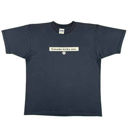 90s Canada Kicks Ass Tee- XL