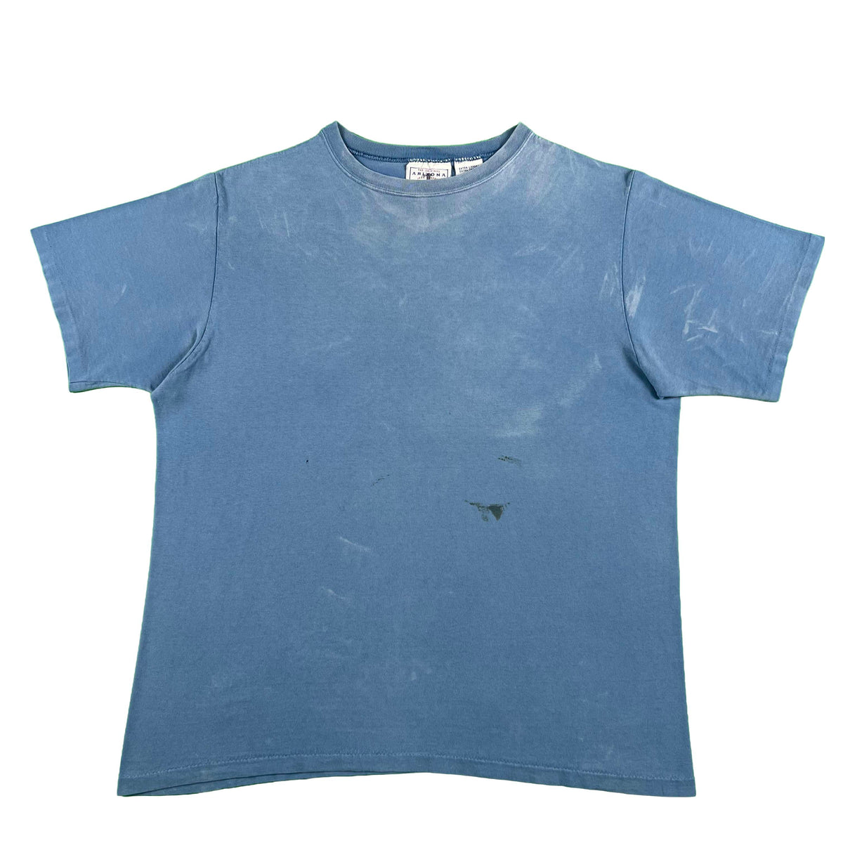 90s Sun Faded Blank Blue Tee- L