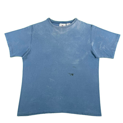 90s Sun Faded Blank Blue Tee- L