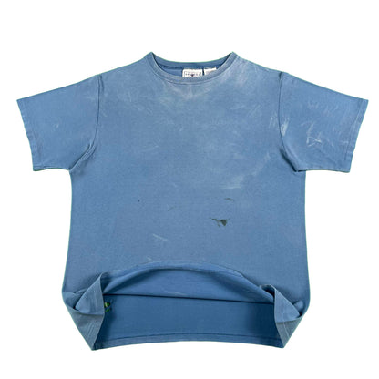 90s Sun Faded Blank Blue Tee- L