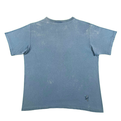 90s Sun Faded Blank Blue Tee- L