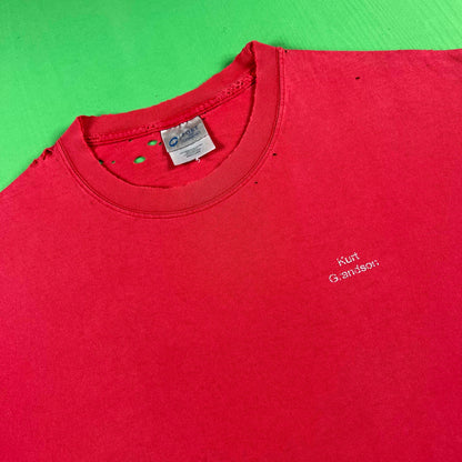 00s Sun Faded & Safety Pinned Grandson Tee- L