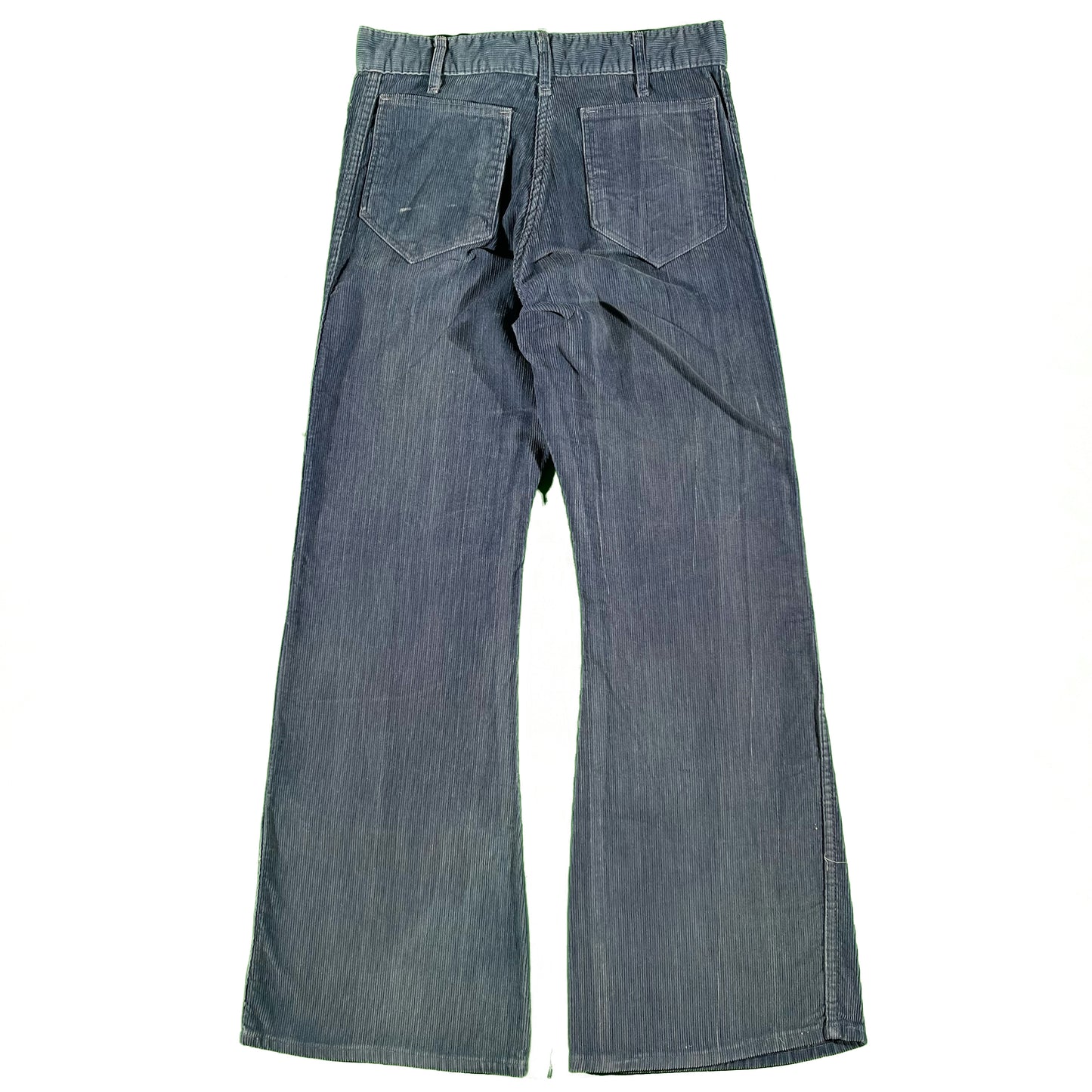 70s Nav Dungaree Corduroy Bell Bottoms- 30x30