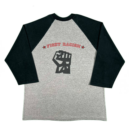 00s Fight Racism Baseball Tee- M