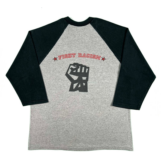 00s Fight Racism Baseball Tee- M