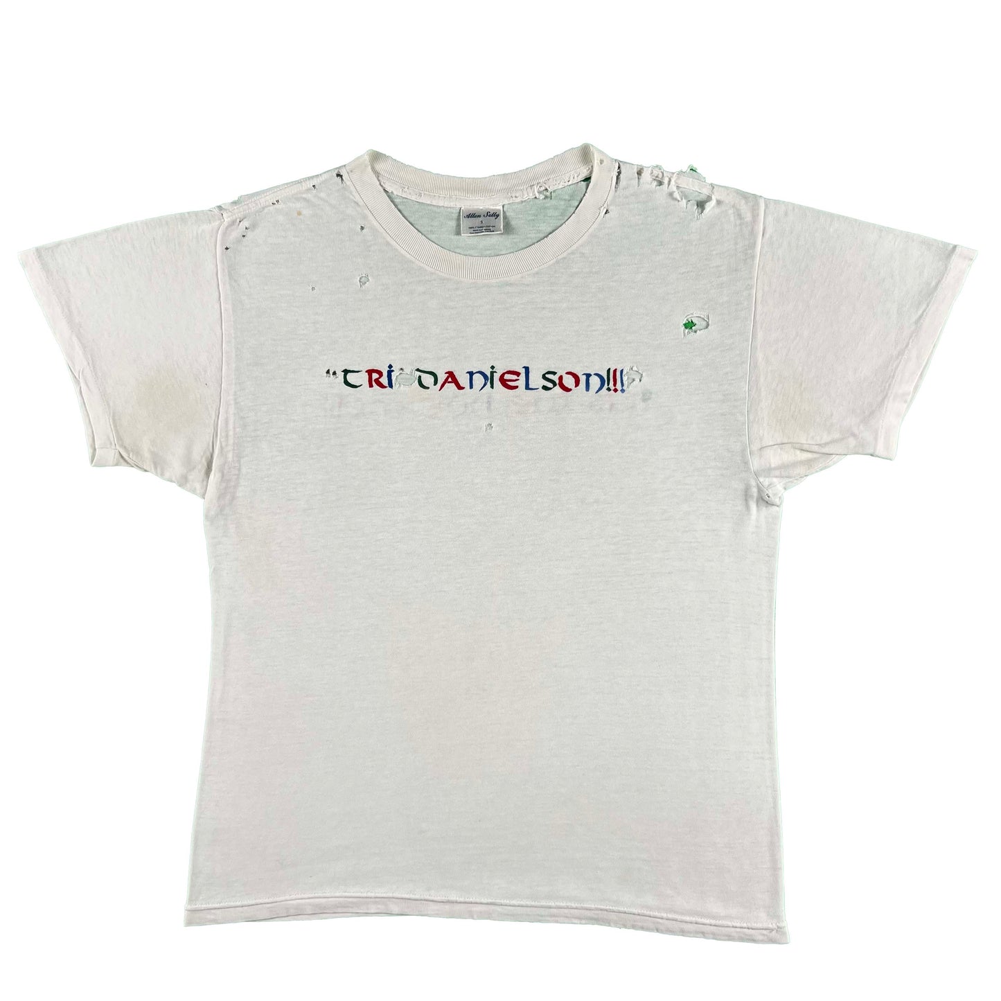 90s Paper Thin Holey 'We not Me!!!' Tee- S