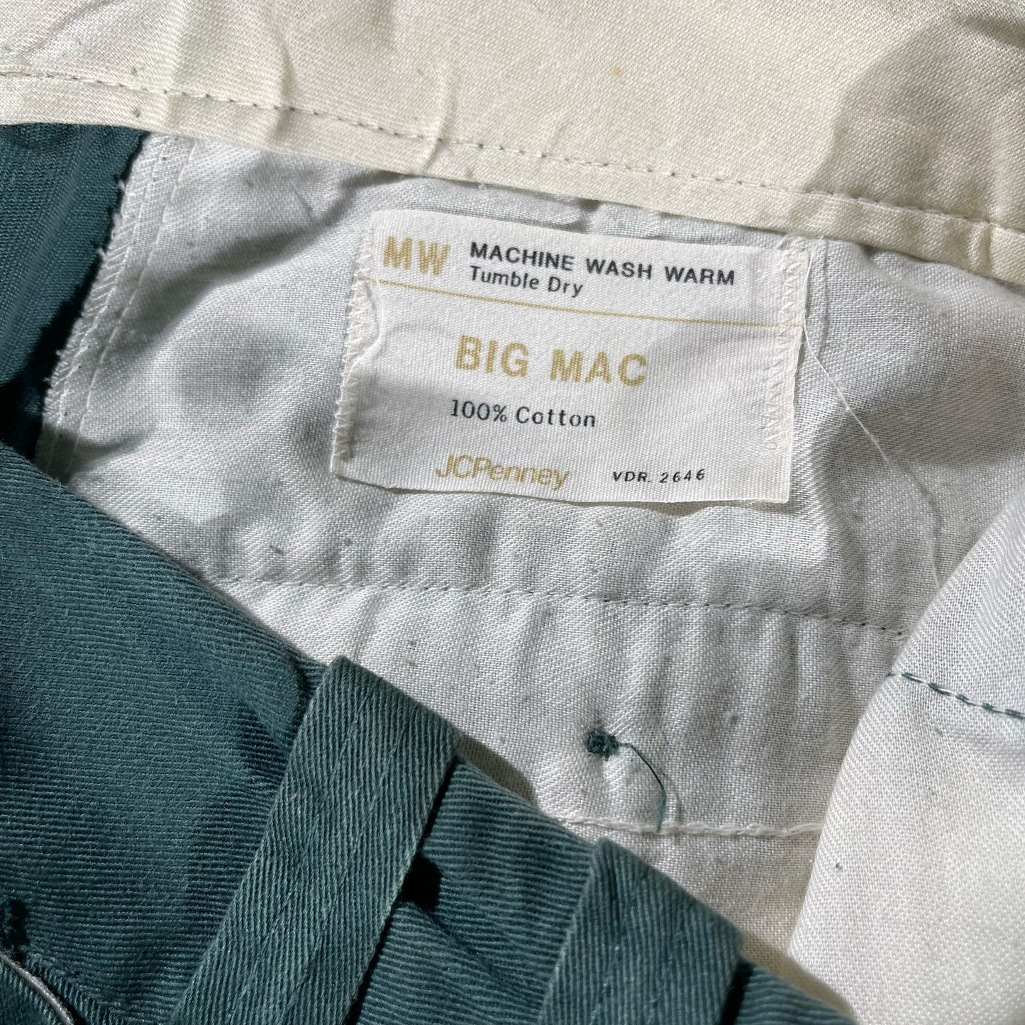 70s Big Mac Cotton Work Pants- 31x27.5