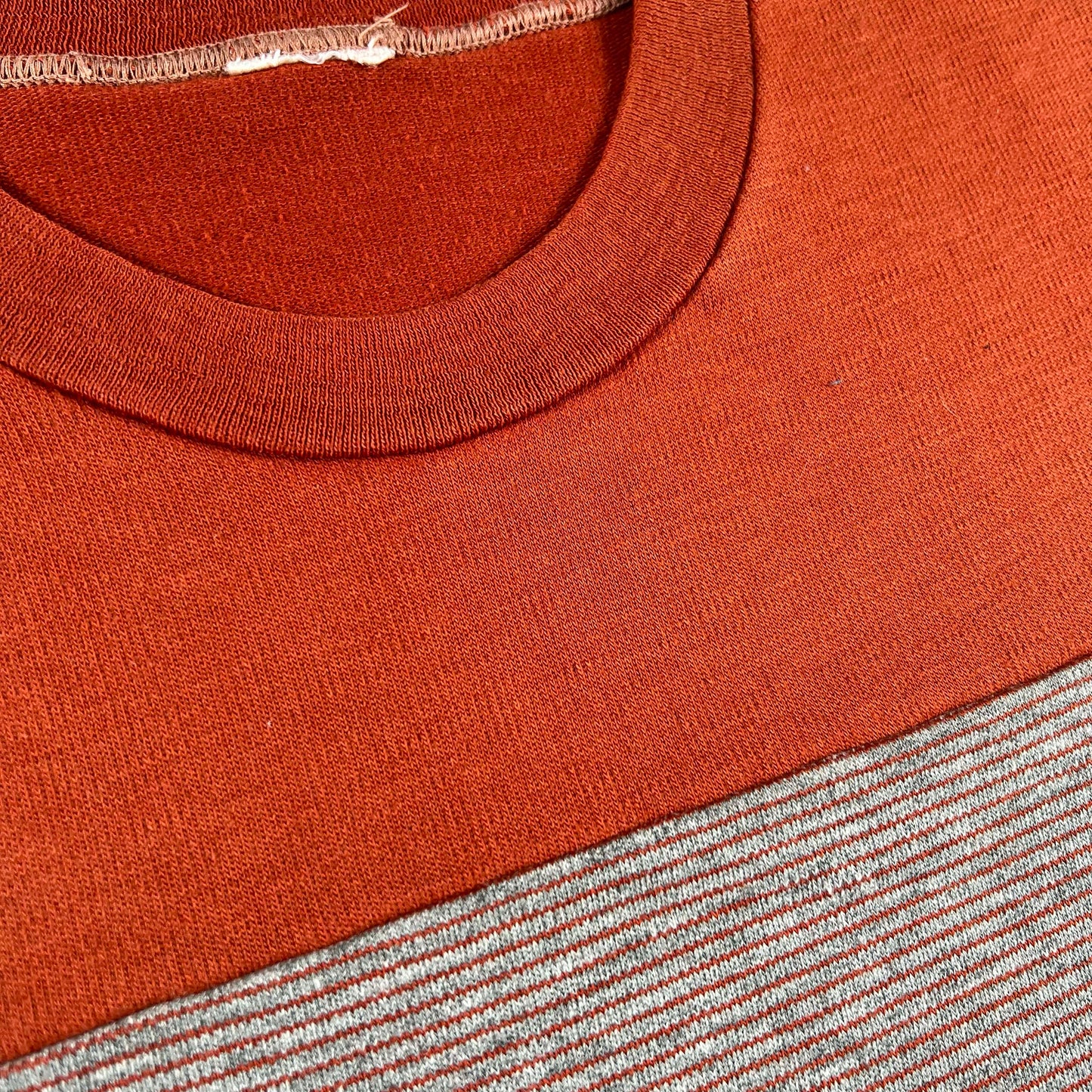 70s Color Block Striped Tee- M