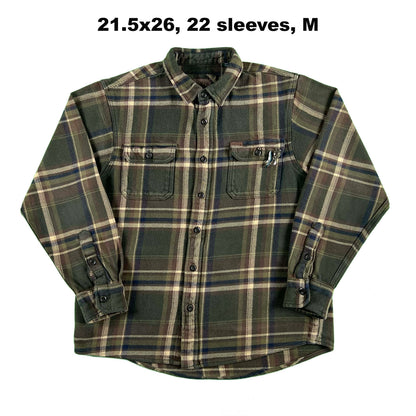 00s Orvis Heavyweight Cotton Charm Flannels w Pockets- SELECT SHIRT