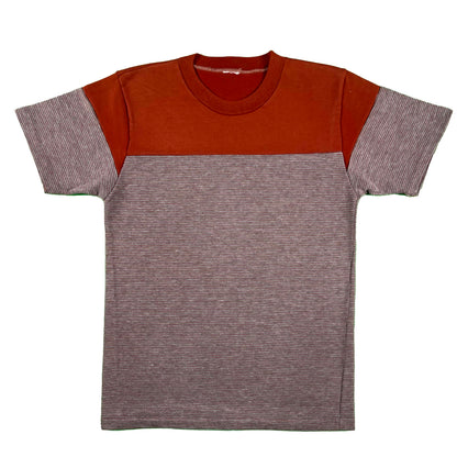 70s Color Block Striped Tee- M
