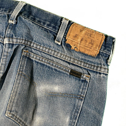 70s Roebucks Flared Denim- 34x32.5