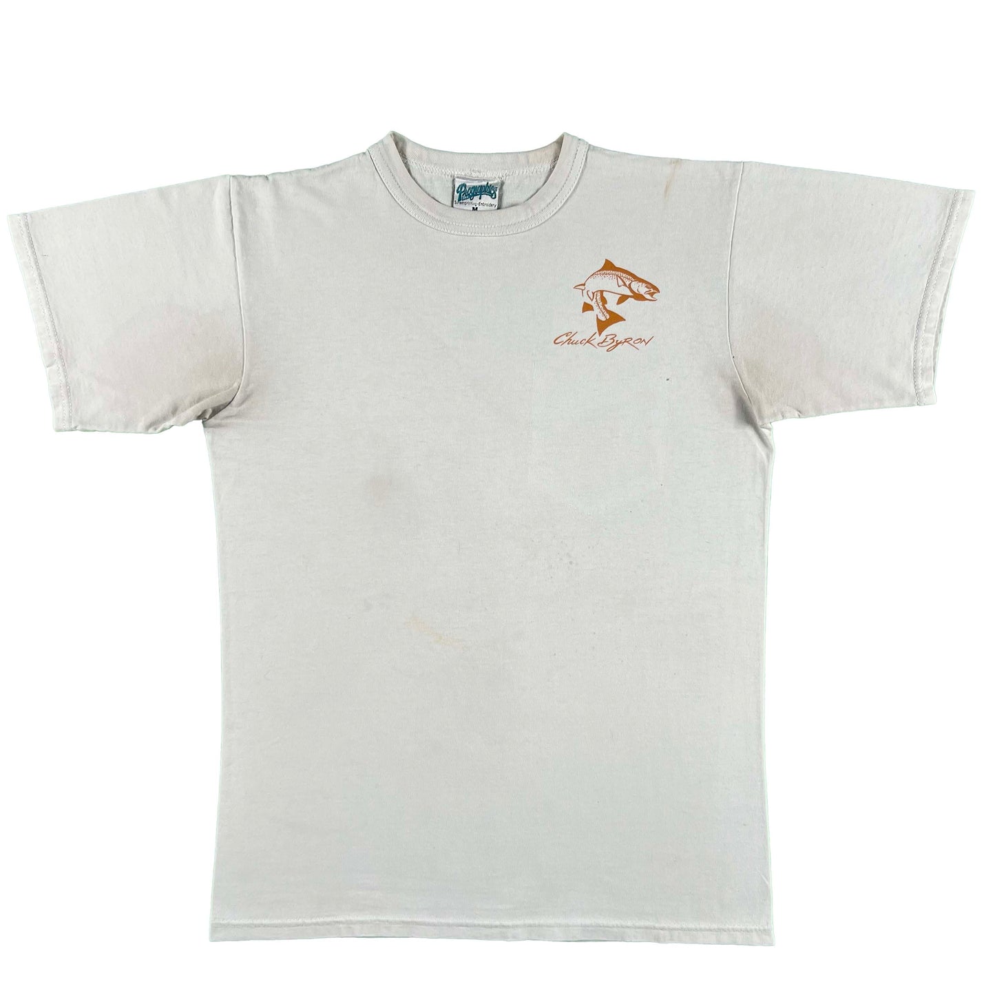 90s Chuck Byron Brown Trout Art Tee- M