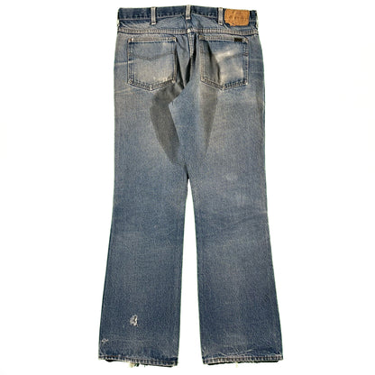 70s Roebucks Flared Denim- 34x32.5