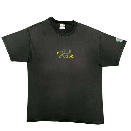 90s/00s Faded Black Starbucks Hawaii Tee- L