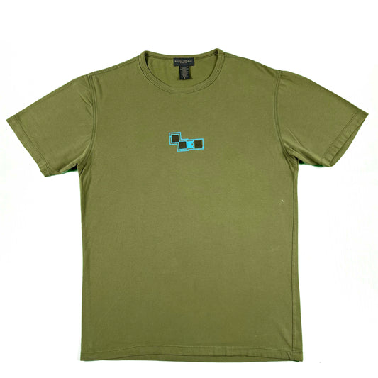 00s Olive Green Banana Republic Graphic Tee- M