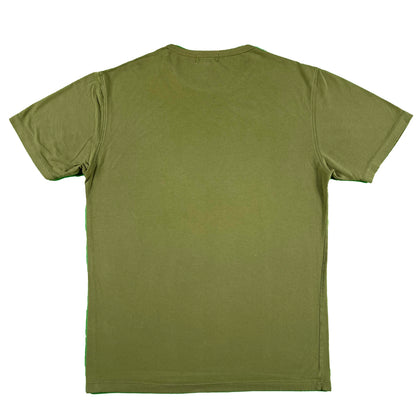 00s Olive Green Banana Republic Graphic Tee- M