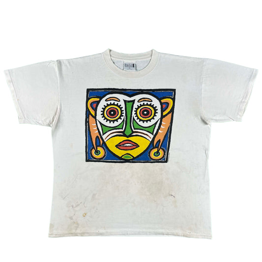 90s Bali Tribal Art Tee- XL