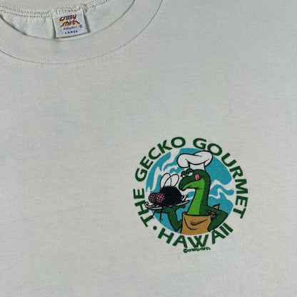 90s Crazy Shirts Gecko Gourmet Tee- L