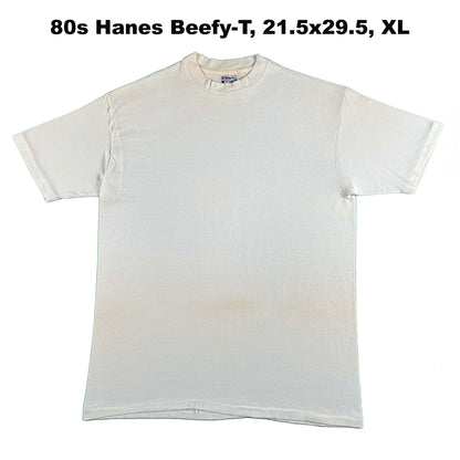 Vintage Beat Up Blank White Tees- SELECT TEE