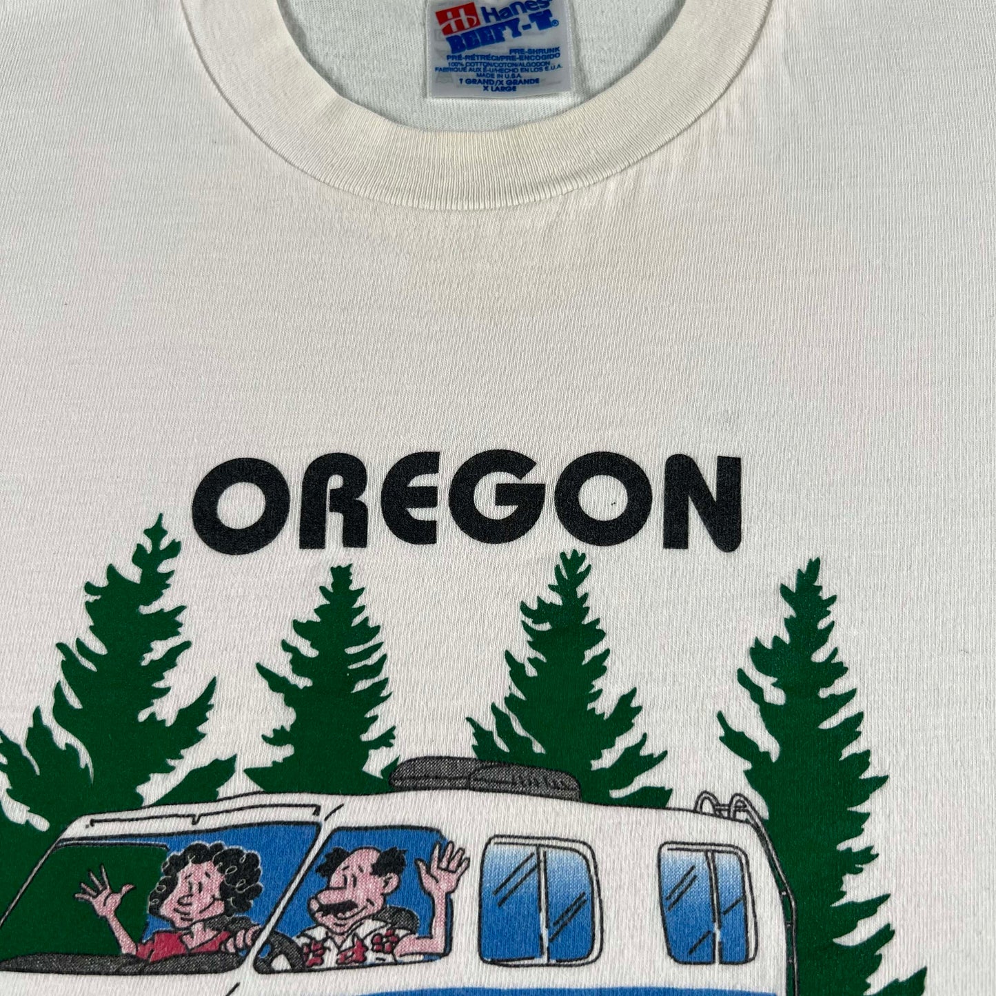 90s Oregon Happy Camper Tee- XL
