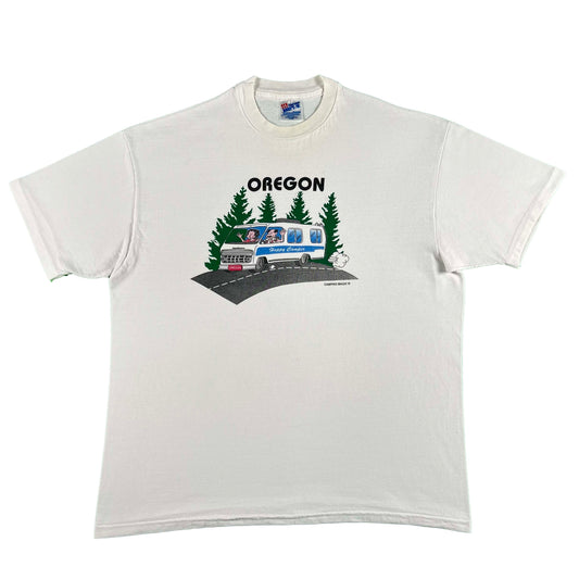 90s Oregon Happy Camper Tee- XL