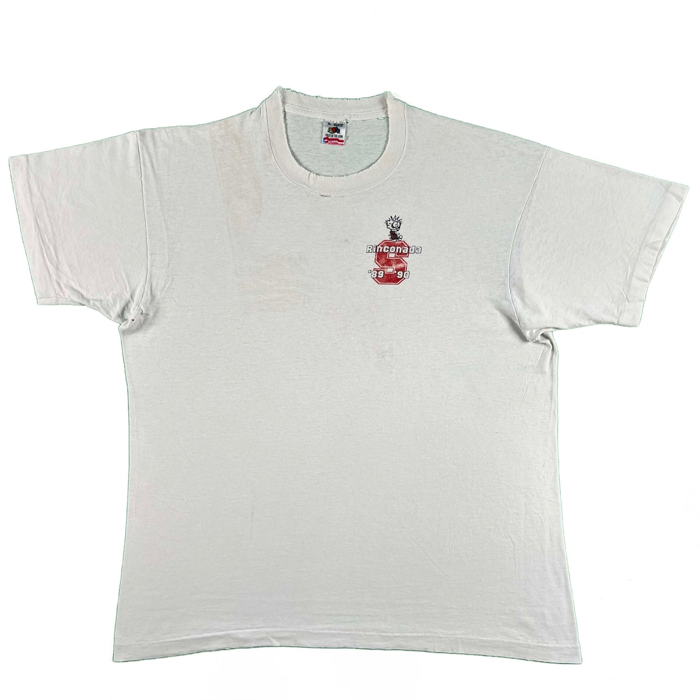 80s/90s Calvin & Hobbes Football Tee- XL