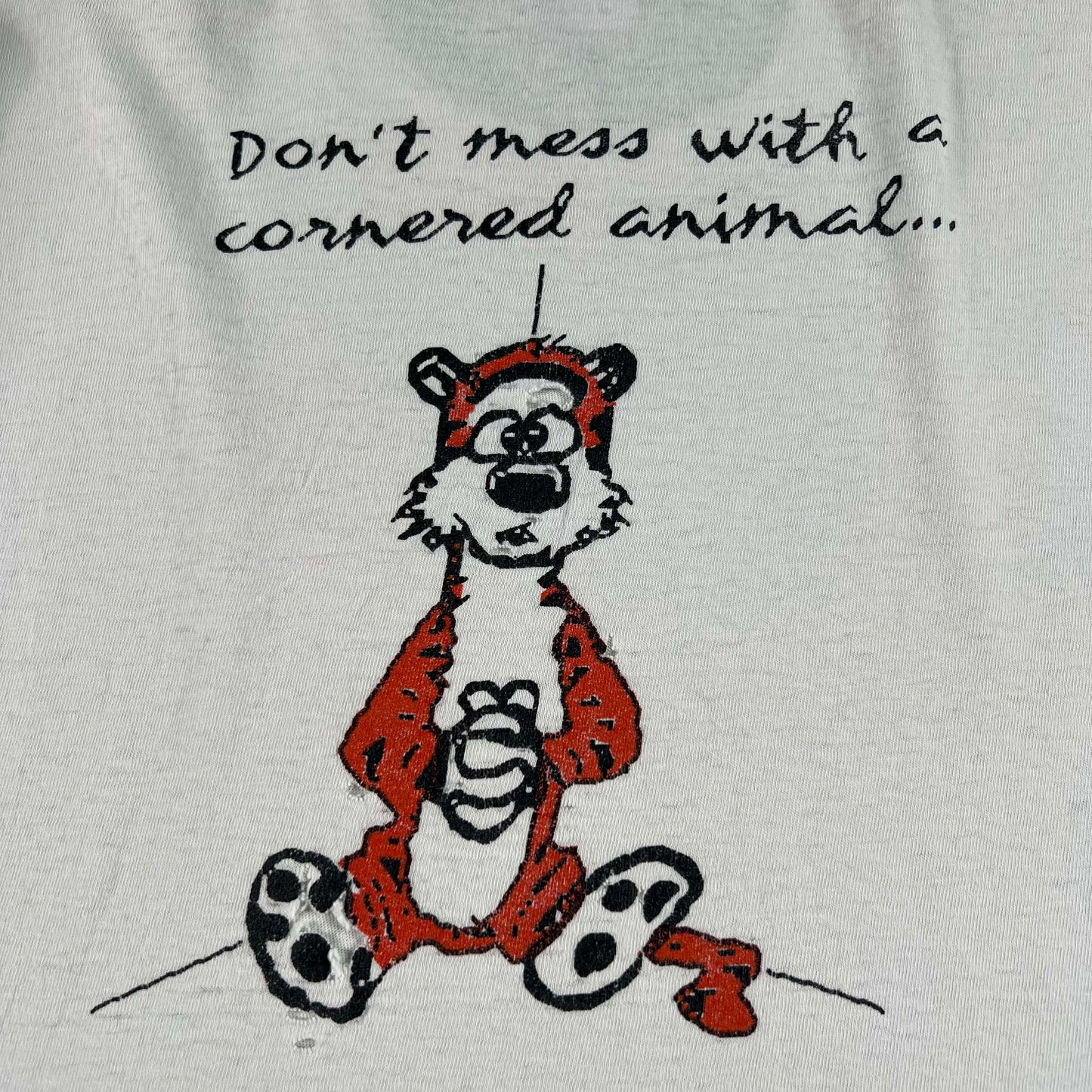 80s/90s Calvin & Hobbes Football Tee- XL