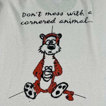 80s/90s Calvin & Hobbes Football Tee- XL