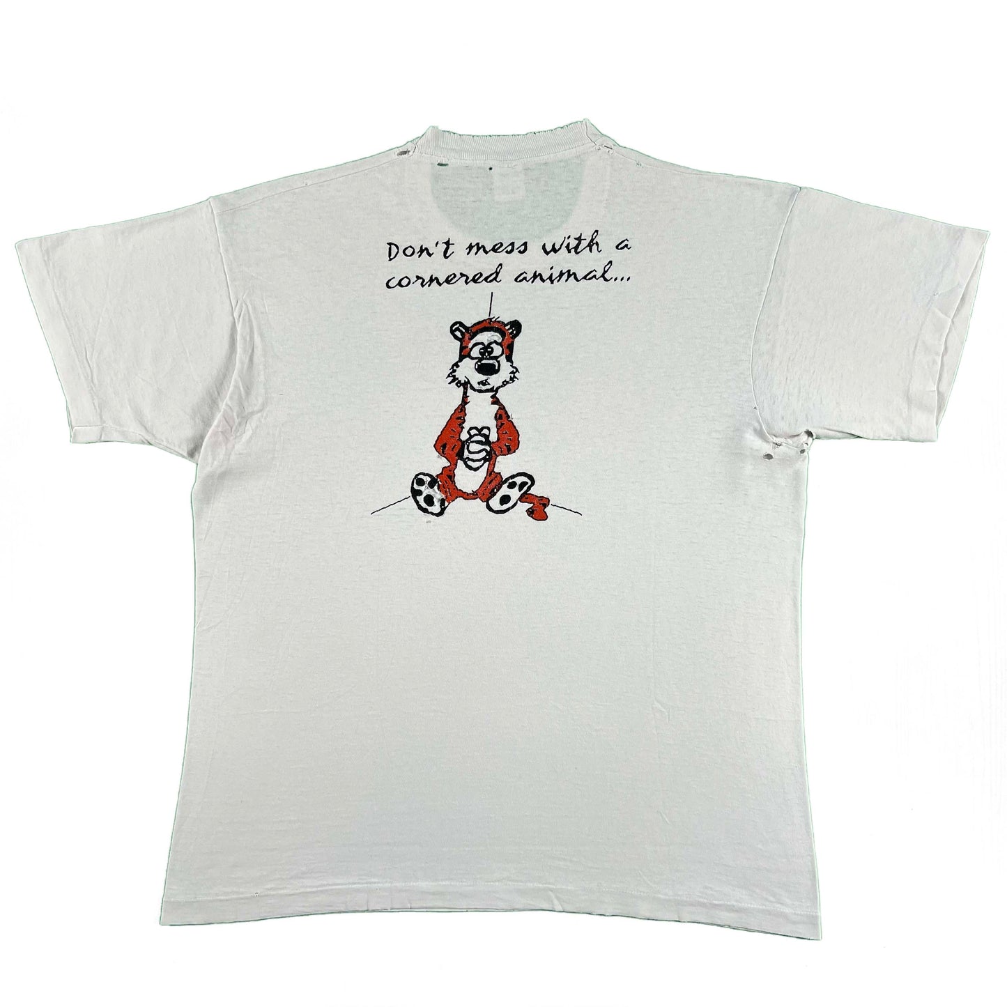 80s/90s Calvin & Hobbes Football Tee- XL