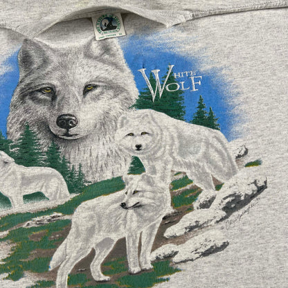 90s White Wolf Tee- XL