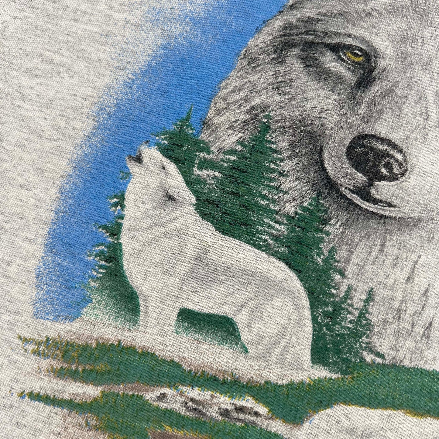 90s White Wolf Tee- XL