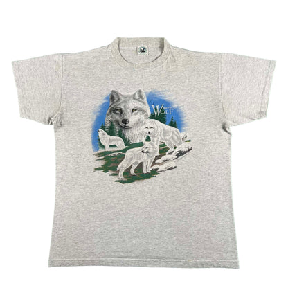 90s White Wolf Tee- XL