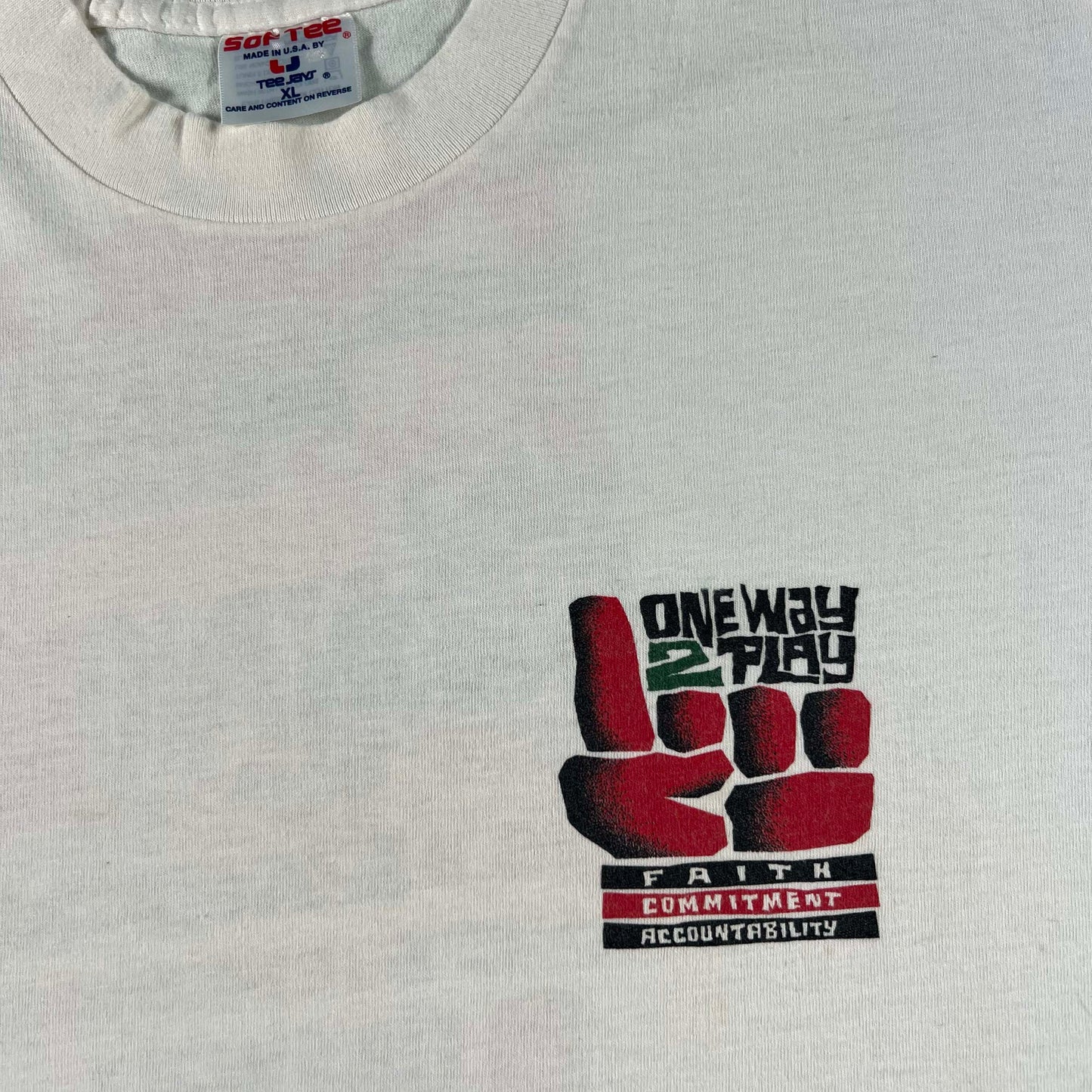 90s Drug Free Only Way 2 Play Tee- XL