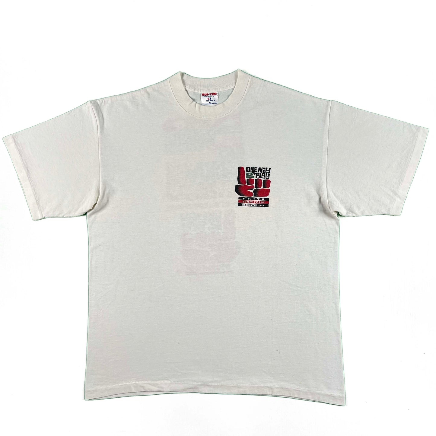 90s Drug Free Only Way 2 Play Tee- XL
