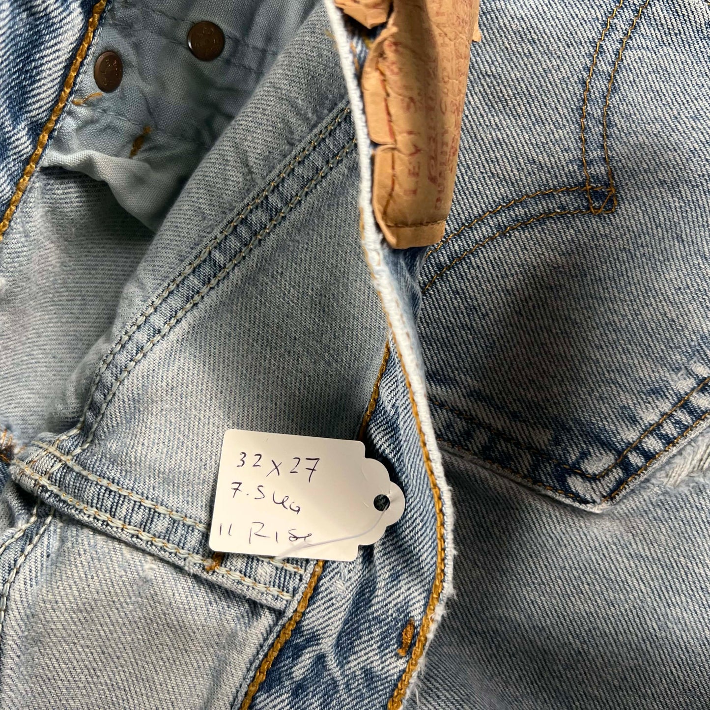 90s Levi's Thrashed Raw Hem 501 Denim- 32x27