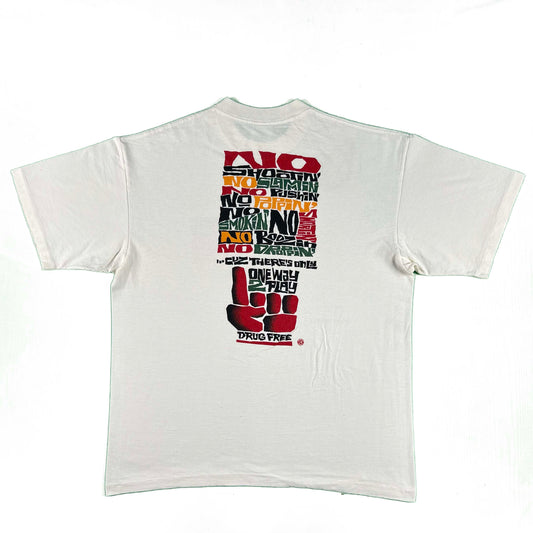 90s Drug Free Only Way 2 Play Tee- XL