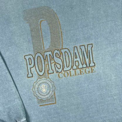 90s Potsdam College Long Sleeve Tee- L
