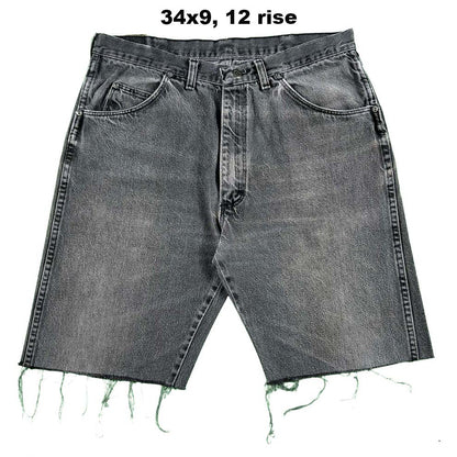 Vintage Wrangler Black Cut Off Denim Shorts- SELECT PAIR