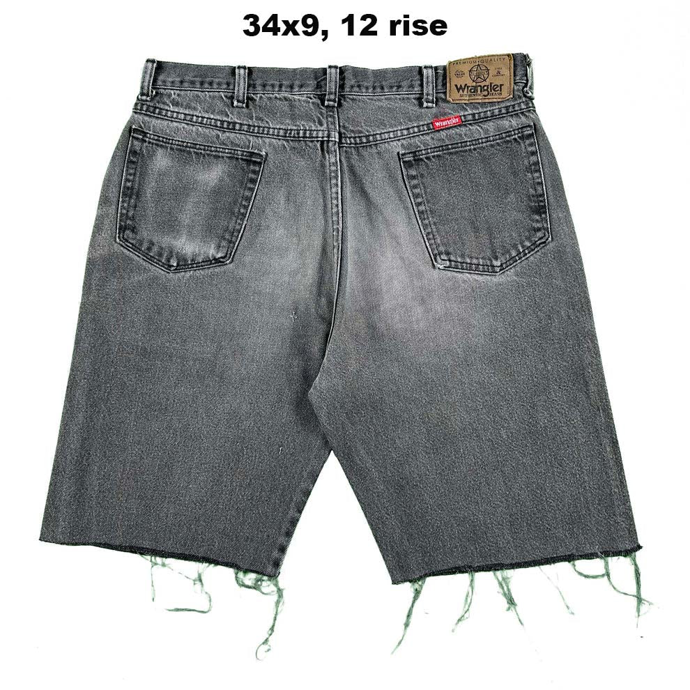 Vintage Wrangler Black Cut Off Denim Shorts- SELECT PAIR