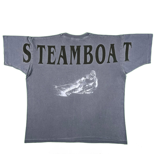 90s Steamboat Colorado Ski Tee- XL