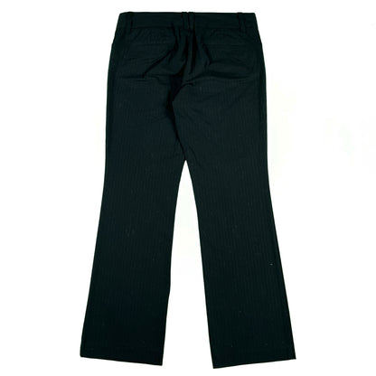 2005 Old Navy Black Pinstripe Charm Trousers- 34x31.5